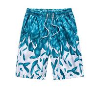 MJGkhiy Bañador de hombre de playa largo secado rápido estampado deportivo bóxer playa corto con forro de malla de verano bañador pantalones cortos deportivos de piscina surf natación vacaciones,