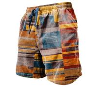 MJGkhiy Bañador para hombre de playa, pantalones cortos de secado rápido, pantalones cortos hawaianos con forro de malla, estilo informal, pantalones cortos de playa, surf, piscina, natación,