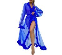 MJGkhiy Body de mujer sexy Push Up Hot Hollow Halter Lace Babydoll Bralette camisón de noche de encaje pijama lencería mujer sexy caliente para sexo abierto, turquesa, S