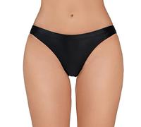 MJGkhiy Braguitas Tanga Mujer Cintura Alta Sin Costuras Slip Curvy Transparente Mini String Oferta Brasileña Bragas Sexy Abierta Ropa Interior Elástico Hot Hipster Tanga, Negro , XXL