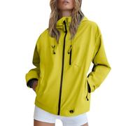MJGkhiy Chaqueta impermeable mujer ligera chaqueta cortavientos lluvia senderismo Trench impermeable con capucha deportiva cortavientos chaquetas tallas grandes viaje Softshell al aire libre chaqueta