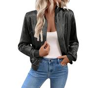 MJGkhiy Chaquetas de Vestido y Blazer de Mujer Ceremonia Chaqueta Tailleur con Botón Elegante Cuello Solapa Chaquetas Blazer con Bolsillos Curvas Tamaño Abierto Delante Chaqueta Corta Oficina Negocios