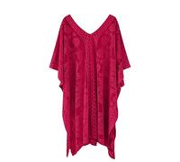 MJGkhiy Cubretraje de mujer mar blanco traje de baño cubrir transparente encaje largo bluse bikini cover up elegante cubre trajes curvas vestidos playa cubierta piscina playa cubre bikini ropa, rojo