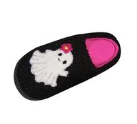 MJGkhiy Halloween - Calabaza para mujer, de invierno, cerradas por delante, cálidas, antideslizantes, espuma viscoelástica suave, peluda, elegante, zapatillas cómodas, zapatillas de invierno para