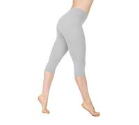 MJGkhiy Leggins Deportivos Mujer 3/4 Cintura Alta Pinocchio Deportivo Fitness Ropa Pilates Capri Pantalones Chándal Jogging Pantalones de Rodilla Elásticos Correr Cortos Pantalones Cortos Yoga, gris,
