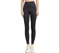 MJGkhiy Leggins Deportivos Mujer Push Up Cintura Alta Pantalones Pilates Correr Deportivos Booty Leggings Entrenamiento Fitness Pantalones Chándal Elásticos Jogging Leggings Yoga Trekking, Negro , M