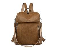 MJGkhiy Mochila de viaje mujer grande Daypack pequeña ligera mochila escolar mujer universidad antirrobo bolsos de hombro trabajo multifuncional mochila escuela media niña bolsos playa, marrón