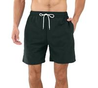 MJGkhiy Pantalones cortos de baño para hombre largos Quick Dry Verano Bermudas Swim Shorts con bolsillo y cordón Casual Traje de baño Pantalones Cortos Deportivos de Natación Piscina Surf Vacaciones,