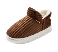 MJGkhiy Pantuflas de mujer de invierno cerradas por delante de peluche, cálidas espuma viscoelástica, zapatillas elegantes antideslizantes, zapatillas de invierno peludas suaves slippers cómodos