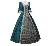 MJGkhiy Vestido medieval mujer noble vintage vestido carnaval Steampunk vestido renacentista gótico disfraz princesa Halloween vestido victoriano largo fiesta ropa cosplay vikingo noche