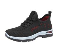 MJGkhiy Zapatillas de mujer de verano deportivas Slip ins Zapatillas Running Correr Transpirable Ligero Cómodas Zapatillas de Deporte Gimnasio Negras Planta Ancha Zapatillas Caminata Trekking Tenis