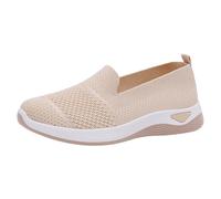 MJGkhiy Zapatillas de mujer elegantes deportivas de verano sin cordones zapatillas running tenis transpirables negras zapatillas caminata cómodas primavera planta ancha zapatillas de deporte