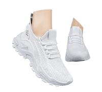 MJGkhiy Zapatillas de verano para mujer blancas deportivas cómodas Slip Ins Sneakers Running Correr Primavera Transpirable Zapatillas de deporte gimnasio negras Planta ancha Zapatillas Caminata Tenis
