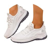 MJGkhiy Zapatillas de verano para mujer, elegantes, deportivas, cómodas, deslizantes, zapatillas de caminar, senderismo, primavera, blancas, zapatillas de correr, correr, ligeras de planta ancha