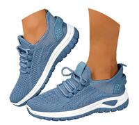 MJGkhiy Zapatillas de verano para mujer, zapatillas deportivas cómodas Slip Ins Sneaker Caminata Gimnasio Transpirable Negras Zapatillas Running Correr Ligero Planta Ancha Zapatillas de Deporte