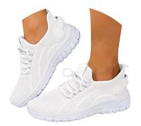 MJGkhiy Zapatillas de verano para mujer, zapatillas deportivas cómodas Slip Ins Sneaker Caminata Gimnasio Transpirable Negras Zapatillas Running Correr Ligero Planta Ancha Zapatillas de Deporte