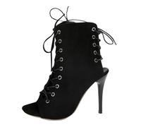 MJGkhiy Zapatos de mujer elegantes con tacón de aguja blanco Women's Heeled-Sandals de malla Tacones Heels Dance Zapatos de Baile Latino Americano Zapatos Sexy Negro Moda Sandalias Botas Tacón Alto