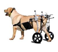 MJHETCY 2 Ruedas Ajustable Animal Discapacitado Rehabilitación Carrito para Perros,Perro Gato Mascota Anciano Scooter Silla De Ruedas para Perros Extremidad Trasera(Size:M(15-20kg))
