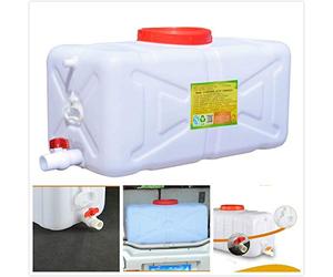 MJHETCY Contenedores de Agua para Acampar, Bidón Plástico con Grifo Almacenamiento de Agua Contenedor De Agua Viajes Cubo de Agua Cargador de Agua Tanque de Agua portátil（80L）