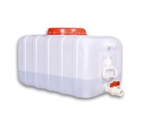 MJHETCY Deposito Agua Camper 50L/80L/110L/200L Cubos De Plástico De Calidad Alimentaria con Grifo,Gran Capacidad Contenedores Tanques De Almacenamiento De Agua Domésticos Rectangular(Size:50L)