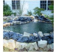 MJHETCY Espesor 0,2mm Forros para Estanques Revestimiento para Estanques de Peces Resistente HDPE Rotura de Membrana Lonas Impermeables de Estanques Adecuados de Peces Fuentes(Size:6x10M(19x33ft))