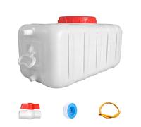 MJHETCY Tanque De Agua 25L/35L/50L/80L/110L/200L Deposito Agua Potable,Torre De Agua Espesada Rectangular De Grado Alimenticio con Grifo para Almacenamiento De Agua Doméstico(Size:50L)