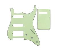 MJHYUGR 1 Juego De 11 Agujeros para Golpeador De Guitarra Eléctrica ST, Placa Rascadora HSS, Placa Trasera Y Tornillos Juego de Guitarra Pickguard(Mint Green 3)