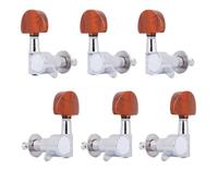 MJHYUGR Clavijas de afinación de Cuerdas de Guitarra profe Perillas De Afinación De Guitarra Folk Totalmente Cerradas/Abiertas, Accesorios De Guitarra De Metal Cromado(Zinc Alloy)