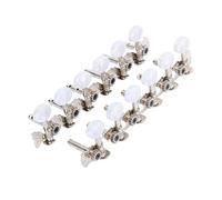 MJHYUGR Clavijas de afinación de Cuerdas de Guitarra profe Perillas De Afinación De Guitarra Folk Totalmente Cerradas/Abiertas, Accesorios De Guitarra De Metal Cromado(9)