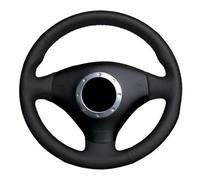 MJHYUGR - Cubiertas para Volante de Coche Cubierta de Cuero Negro Cosido para Volante de Coche - Apto para Audi A2 8Z A3 8L Sportback A4 B6 Avant A6 C5 A8 D2 TT 8N S3 S4 RS 4 RS 6