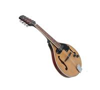 MJHYUGR Mandolina Eléctrica Color Madera Tipo A Tiene Un Sonido Claro Y Hermoso Y Es Cómoda Y Fácil De Tocar