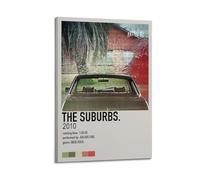 MJIFEI The Suburbs - Póster de arcada de fuego para pared, arte vintage, decoración de habitación, pósteres estéticos para dormitorio, 30 x 45 cm, estilo marco