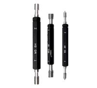 MJINA Calibre de Rosca métrica Calibre de Cabeza 6H M1-M3 M4 M6 M8 M10-M42 Pasa/NO Pasa Calibre de Tornillo Externo de precisión Herramienta de Prueba de Rosca de Paso Fino(M27X2.0)