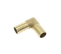 MJINA Codo de Acoplamiento for Manguera de latón, Conector de púas Reductoras Iguales de 4, 5, 6, 8, 10, 12, 14 y 16 mm, Adaptador de Conector de púas de Cobre for Manguera(25-19mm)