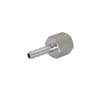 MJINA Conector de Manguera BSP Hembra Recto, conexión de tubería, Acero Inoxidable 304, Accesorios de Cola(8mm,1/4")