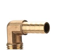 MJINA Conector Pagoda de 6, 8, 10, 12 y 14 mm, Conector de Manguera con púas, Rosca de Cola de 1/8, 1/4, 3/8 y 1/2 BSP, Accesorios de tubería de Agua de latón(10pcs-BTPCF,12MM_1/2")