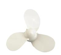 MJINA Hélice de Motor fueraborda de Metal de Tres Hojas, aleación de Aluminio Blancos, 7 1/4 x 5-A, repuestos for Barcos