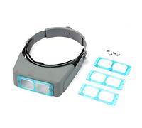 MJJEsports 4 Diadema De La Lente Que Lleva El Reloj De La Lupa Reparación Lectura Optivisor Ojo Soldadura Visera Herramienta