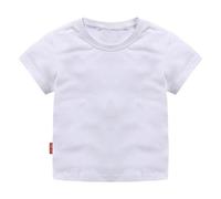 Mjjsk Camisetas de manga corta para niños y niñas, de verano, informales, cuello redondo, suaves, cómodas, para la escuela, blanco, 2-3 años