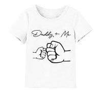 Mjjsk Camisetas para niños y niñas, de manga corta, con gráficos, para verano, cómodas, informales, modernas, suaves, transpirables, cuello redondo, blanco, 2-3 años