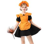 Mjjsk Disfraz para niñas, disfraz de Halloween, Día Mundial del Libro, carnaval, vestido de princesa, cumpleaños, vacaciones, fiesta, vestido de moda para niños, #-4-negro, 7-8 años