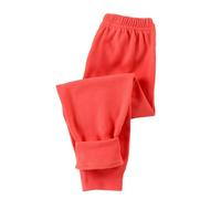 Mjjsk Leggings con forro polar para niños y niñas, pantalones térmicos para invierno, cálidos, lindos, cómodos, suaves, casuales, pantalones de correr, Y1-1-rojo, 4-5 años