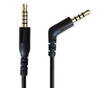 MJKOR Cable de audio de repuesto compatible con SteelSeries Arctis Nova 7, Arctis Nova Pro Gaming Headset (negro, nailon trenzado)