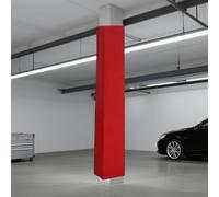 MJMLUCK Acolchado Cuadrado para Postes de Garaje, 18 x 18 cm, para aro de Baloncesto, para marquesinas, farolas y Postes eléctricos, Envolvente y Acolchado para columnas de Interior y Exterior,