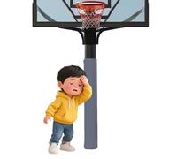 MJMLUCK Acolchado Envolvente para Postes de Baloncesto, Resistente a la Intemperie, para Parques públicos, áreas de Juego y Clubes Deportivos (diámetro Gris de 5 1/2 Pulgadas)