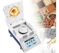 MJMLUCK Analizador de Humedad Digital con Calentamiento halógeno, Alta precisión de 0,001 g, Interfaz RS232 para análisis de Humedad rápidos y precisos en Laboratorios (100 g/0,005 g)