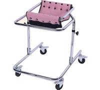 MJMLUCK Andador de rehabilitación Infantil Ligero de 4 Ruedas con Soporte, Andador de Aluminio con Altura Ajustable para niños pequeños, Adolescentes con Necesidades Especiales y