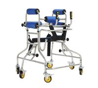 MJMLUCK Andador Vertical para niños, Equipo de rehabilitación de pie, Marco de Acero Inoxidable con Ruedas y Soporte de Seis Ruedas para niños pequeños, Adolescentes con necesida