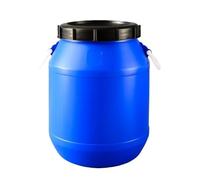 MJMLUCK Barril de plástico para almacenar Agua, bidón de HDPE con Tapa de Doble Capa, Recipiente Sellado con Asas, bidón para Agua/Granos para elaboración de Cerveza casera, Agricultura o Industria