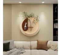 MJMLUCK Decoración de Pared 3D Vision con luz LED, Pintura Creativa en Piedra Arenisca, luz LED Decorativa para vestíbulo de Hotel, Sala de Estar, Dormitorio, Interruptor con Control Remoto (café 60